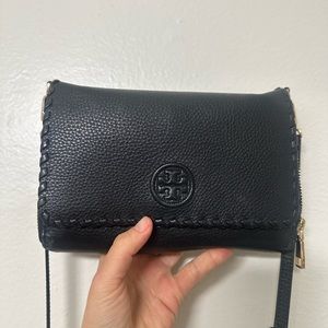 Tory Burch Black Leather Crossbody